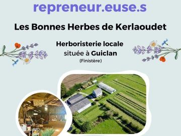 [📣 RELAIS PARTENAIRES/PRODUCTEURS 📣]
👨‍🌾 Notre producteur local, Les Bonnes Herbes de Kerlaoudet, recherche un repreneur pour sa ferme située à Guiclan (29)...