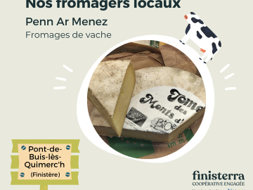 [🧀NOS FROMAGERS LOCAUX🧀]

🎉 Du 19 avril au 7 mai a lieu la fête des fromages dans les magasins de votre coopérative Finisterra, membre du réseau Biocoop....