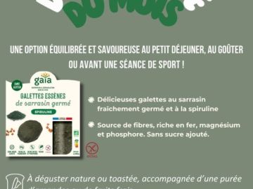 Découverte du mois

Une option équilibrée et savoureuse au petit déjeuner, au goûter ou avant une séance de sport !

👉 À déguster nature ou toastée,...