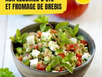 Pour un peu de fraîcheur cet été, que diriez-vous de préparer un taboulé de quinoa aux légumes d’été et fromage de brebis ? 🐑

La recette est disponible dans...