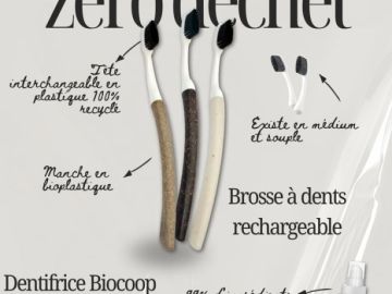 En ce mois de novembre, on vous propose une routine dentaire zéro déchet 🦷 ! 

Avec une brosse à dents rechargeable en plastique 100% recyclé et manche en...
