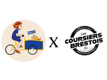 La livraison à domicile à vélo par les Coursiers Brestois
