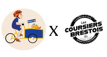 La livraison à domicile à vélo par les Coursiers Brestois