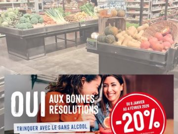 ✊ Nous vous soutenons dans vos engagements ! 
🎉Du 8 janvier au 4 février 2026 inclus, c’est -20%* sur une sélection de boissons sans alcool et de produits...