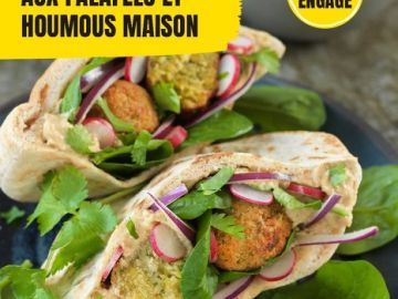 Pour le mois de février, profitez de notre recette à prix engagé de pains pita aux falafels et houmous maison ! 😋

• Difficulté : ★☆☆
• Pour : 4 personnes 👥...
