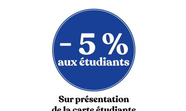 Une remise pour les étudiants