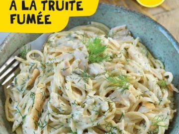 Découvrez la recette de la semaine avec ces délicieuses spaghettis 1/2  complets à la truite fumée

• Difficulté : ★☆☆
• Pour : 4 personnes 👥👥
• Préparation...